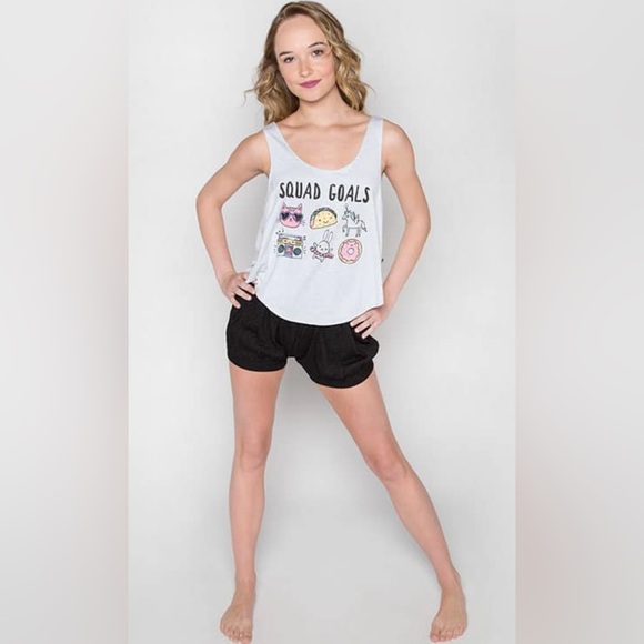 ✨NWT✨SUGAR AND BRUNO Squad Goals Free Style Tank Dancewear One Size Youth - Picture 1 of 11